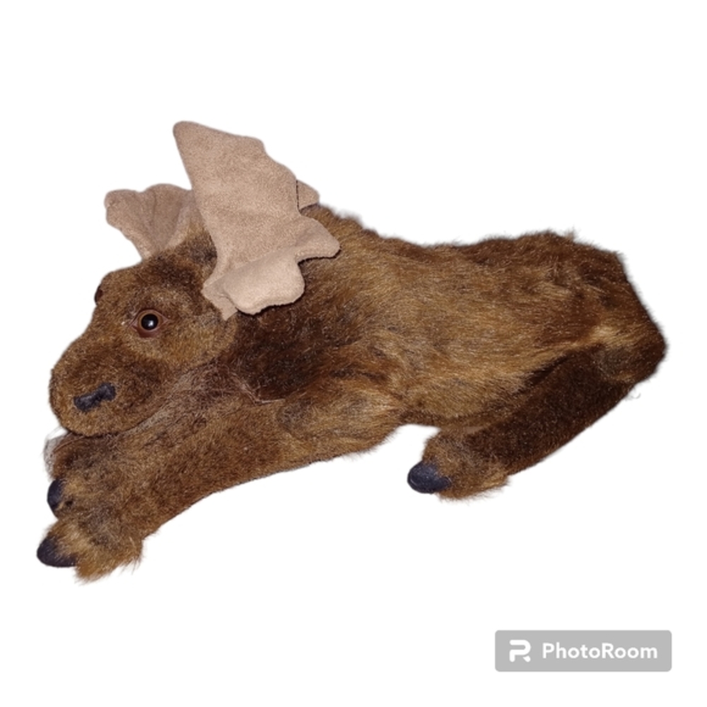14” Ditz‎ Moose Plush Realistic By Gallerie Ditz Designs Hen House EUC